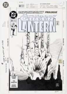 Mark Bright (as M. D. Bright) and Romeo Tanghal Green Lantern #32 Cover Original Art (DC, 1992). (Total: 2 Original Art) | Heritage