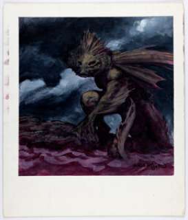 Bernie Wrightson The Shadow Over Innsmouth Deep One Concept Painting Original Art (c. 1986). | Heritage