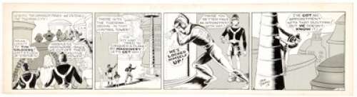 Dick Calkins Buck Rogers #374 Daily Comic Strip Original Art (John F. Dille Co., c. 1942). | Heritage