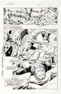 Paul Ryan and Bob Wiacek Iron Man #271 Fin Fang Foom Story Page 22 Original Art (Marvel, 1991). | Heritage
