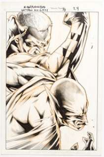 Al Barrionuevo and Francis Portela Batman: Gotham Knights #53 Green Arrow Splash Page 24 Original Art (DC, 2004).