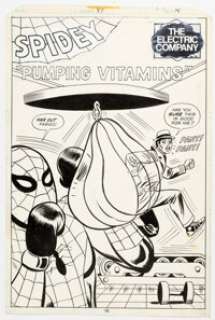 Don Perlin and Mike Esposito Spidey Super Stories #37 Splash Page 1 Original Art (Marvel, 1978). | Heritage