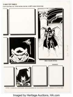 Joe Quesada and Kevin Nowlan Who’s Who in the DC Universe Update 1993 #1 Azrael Illustration Original Art (DC, 1992). | Heritage