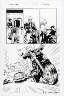 Brent Peeples Ghost Rider #14 (257) Story Page 13 Original Art (Marvel, 2023).