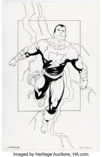 Jason Baroody and Mark McKenna - Black Adam Illustration Original Art (undated).