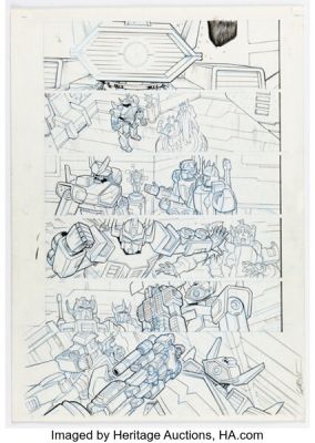 Atilio Rojo, James Raiz, and Livio Ramondelli The Transformers: More Than Meets the Eye #23 Story Page 19 Original Art (IDW, 2013).