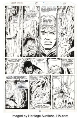 Herb Trimpe and Al Milgrom Star Wars #17 Story Page 14 Original Art (Marvel, 1978). | Heritage