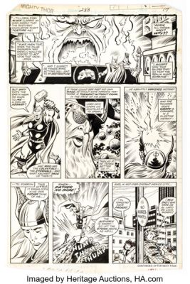 John Buscema and Chic Stone Thor #283 Story Page 11 Original Art (Marvel, 1979). | Heritage