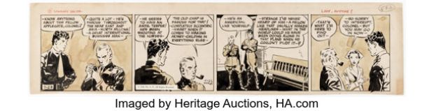 Noel Sickles Scorchy Smith Daily Comic Strip Original Art dated 7-23-36 (Associated Press Newsfeatures, 1936). | Heritage