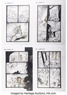Simon Bisley Tower Chronicles: Geisthawk #2 Story Pages 31-35 Original Art (Legendary, 2012). | Heritage