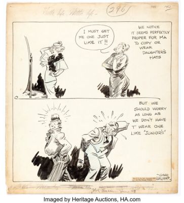Gaar Williams Wotta Life! Wotta Life! Daily Comic Strip Original Art Dated 6-21-33 (Chicago Tribune, 1933). | Heritage