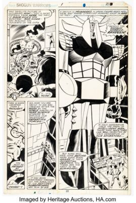 Herb Trimpe and Dan Green Shogun Warriors #1 Story Page 13 Original Art (Marvel, 1979). | Heritage