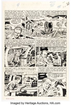 Joe Orlando Weird Science #18 Story Page 4 Original Art and Prints Group of 9 (EC, 1953). (Total: 10 Items) | Heritage