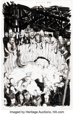 Daniel Warren Johnson The Ghost Fleet: Over the Top Volume 2 Splash Page 14 Original Art (Dark Horse, 2015). | Heritage