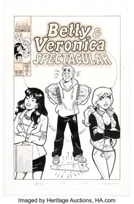 Bill Golliher and Dan Parent Betty and Veronica Spectacular #7 Cover Original Art (Archie, 1994).