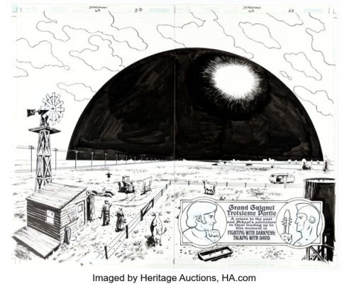 Peter Snejbjerg Starman #63 Double Splash Pages 22-23 Original Art (DC, 2000). (Total: 2 Original Art) | Heritage