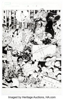 Khoi Pham, Allen Martinez, and Danny Miki The Mighty Avengers #21 Story Page 13 Original Art (Marvel, 2009).