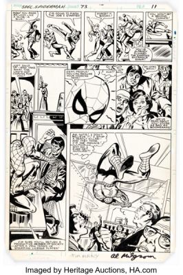 Al Milgrom and Jim Mooney The Spectacular Spider-Man #73 Story Page 10 Original Art (Marvel, 1982). | Heritage