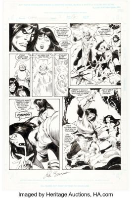 John Buscema Conan: Death Covered in Gold #3 Story Page 2 Original Art (Marvel, 1999). | Heritage