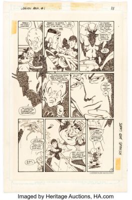 Keith Giffen and Karl Kesel Legion of Superheroes Annual #1 Story Page 15 Original Art (DC, 1985). | Heritage