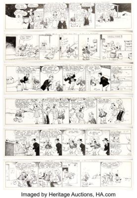 Art Huhta Mescal Ike Consecutive Daily Comic Strip Original Art Group of 6 (Bell Syndicate, 1939). (Total: 6 Original Art) | Heritage