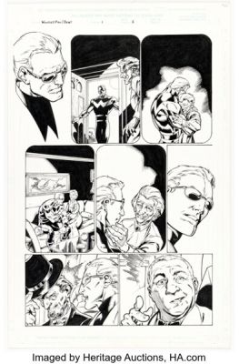 Mark Bagley and Greg Adams Avengers Two: Wonder Man & Beast #1 Story Page 5 Original Art (Marvel, 2000). | Heritage