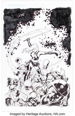 Cliff Richards Girl 1 Unpublished Cover Original Art (Crossgen, c. 2005).