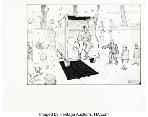 David Boswell - Reid Fleming, World‘s Toughest Milkman Specialty Illustration Original Art (1997).