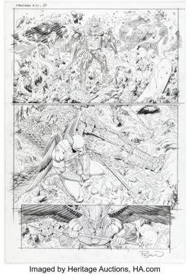 Fernando Pasarin Hawkman #21 Story Page 10 Pencils Original Art (DC, 2020).