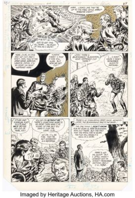 Irv Novick and Dennis Jensen DC Comics Presents #69 Superman and Blackhawk Story Page 22 Original Art (DC, 1984).