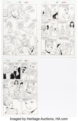 José Delbo and Barbara Kaalberg Barbie #34 Story Pages Original Art Group of 3 (Marvel, 1993). (Total: 3 Original Art)