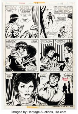 George Tuska and Dave Hunt Power Man #24 Story Page 7 Original Art (Marvel, 1975). | Heritage