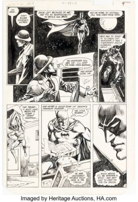Don Newton and Alfredo Alcala Batman #364 Story Page 7 Original Art (DC, 1983). | Heritage