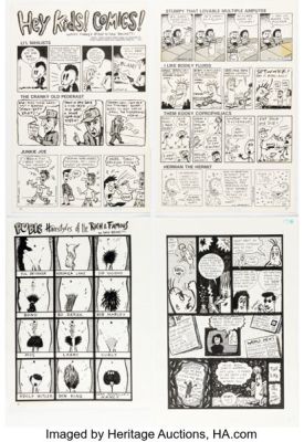 Ivan Brunetti - Early Gag Comic Strips and Illustrations Original Art Group of 13 (1991-1994). (Total: 13 Original Art) | Heritage