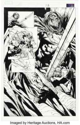 David Finch, Danny Miki, and others Moon Knight #4 Taskmaster Story Page 22 Original Art (Marvel, 2006). | Heritage