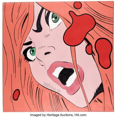 Frank Thorne - Red Sonja Oversized Painting Original Art (2019). | Heritage