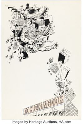 Earl Geier - Major Memory and Comic Kingdom Promotional Illustrations Original Art Group of 3 (c. 1980s-90s). (Total: 3 Original Art)