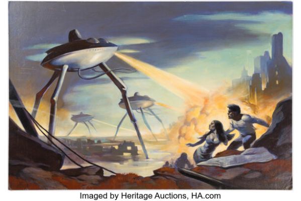 Mike Hoffman - War of the Worlds Painting Original Art (undated). | Heritage