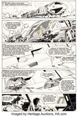 John Byrne Space: 1999 #4 Story Page 8 Original Art (Charlton, 1976). | Heritage