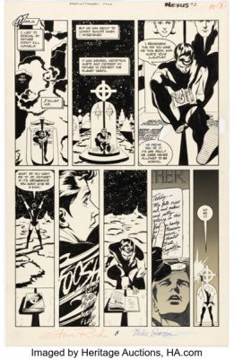 Steve Rude and Gary Martin Nexus: Executioner’s Song #90 (2) Story Page 14 Original Art (Dark Horse, 1996). | Heritage