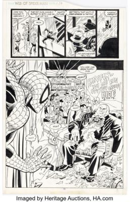 Alex Saviuk and Keith Williams Web of Spider-Man #54 Story Page 8 Original Art (Marvel, 1989). | Heritage