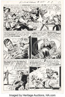 Dick Dillin and Chuck Cuidera Blackhawk #241 Story Page 15 Original Art (DC, 1968). | Heritage