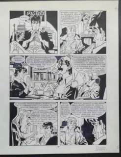Dylan Dog n. 119 - tavola originale â€œL’occhio de gattoâ€ firmata  - Page volante - (1996) | Catawiki