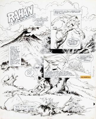 Cheret André Et... | Lot 24 - CHERET André et LECUREUX Roger Rahan L’enfant chef Planche... | Neo Enchères