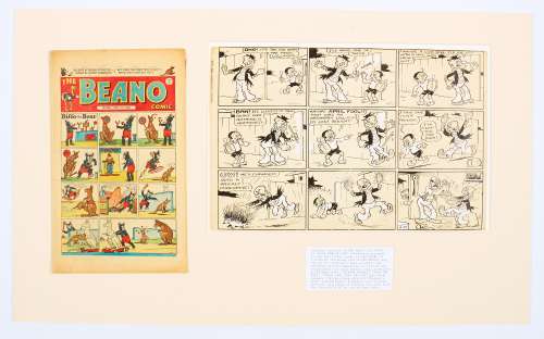 Magic Lollipops April Fool original artwork (1949) drawn and initialled by Allan Morley for The | Comic Book Auctions ltd