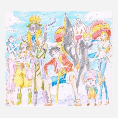 Lot 154 - Romeo Anonuevo, One Piece Shikishi Board Original Art (2026) | Landry Pop Auctions