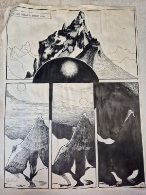 [Bd] Baudoin Edmond... | [BD] BAUDOIN Edmond (né en 1942) Planche originale... | Nice Enchères