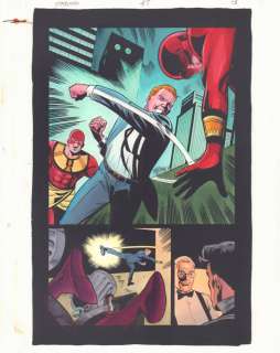 John Kalisz, Steve Yeowell, Wade Von Grawbadger - Starman #47 P.13 Color Guide Art - Bobo Benetti Splash - 1998