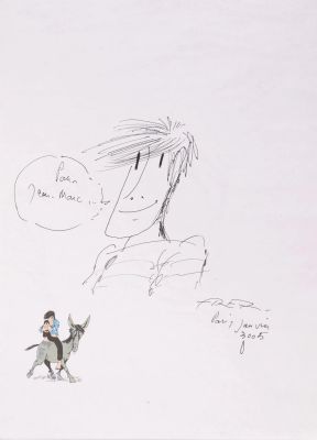 Fred, Frédéric Aristidès,... | Lot 43 - FRED, Frédéric Aristidès, dit (1931-2013) Dessin-dédicace... | Drouot Estimations