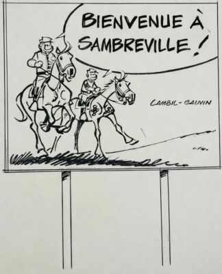 * Lambil - Dessin... | * Lambil - Dessin original : Projet très abouti ayant... | Tessier Sarrou